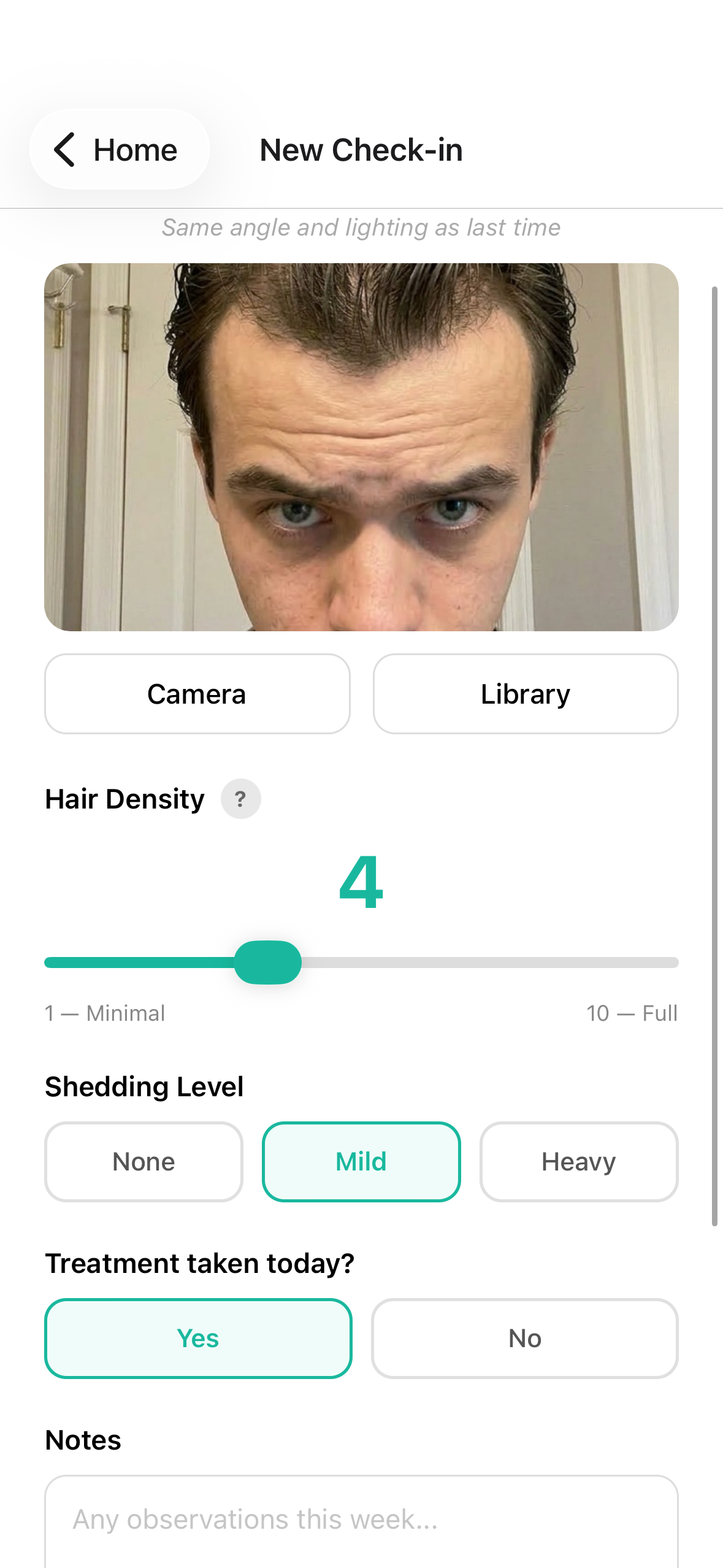 Rix: Track Hair Growth & Loss screenshot 3