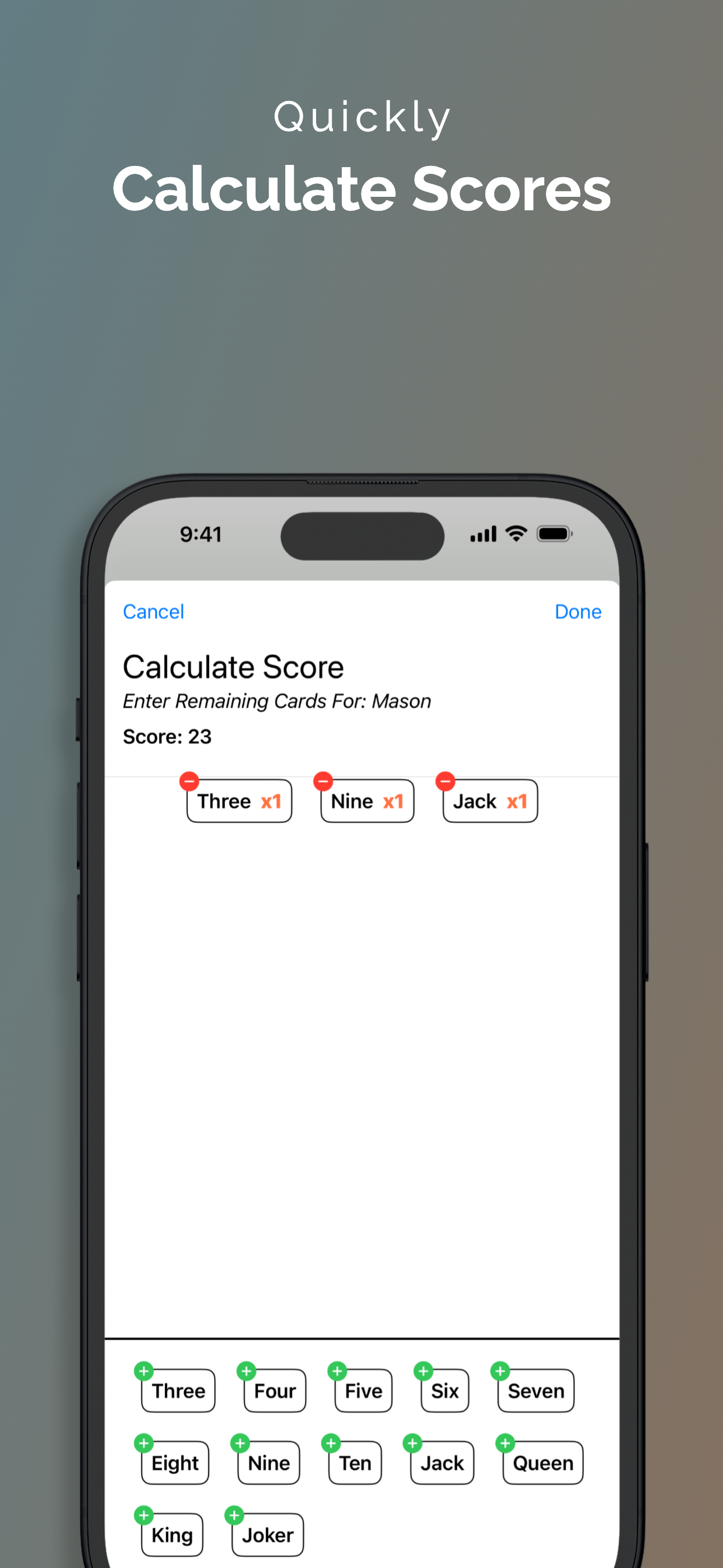 Crowns Score Keeper