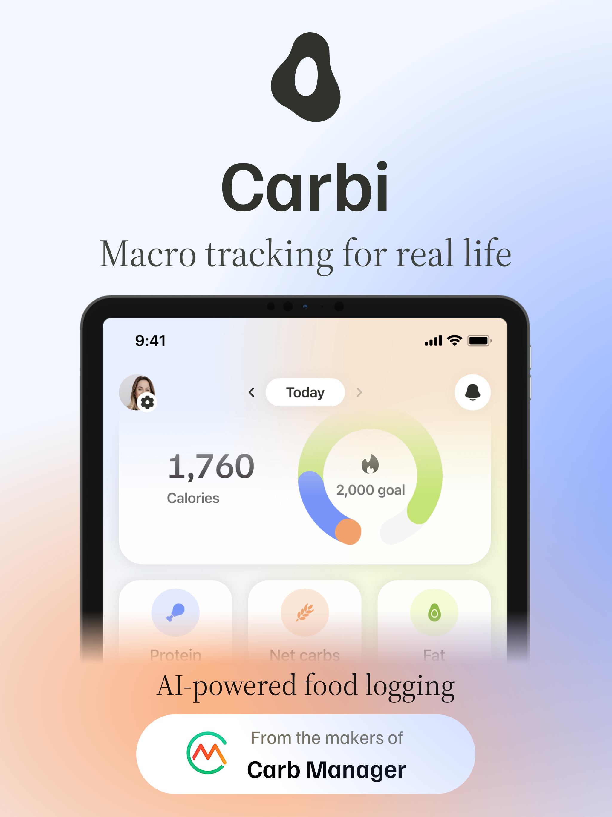 Carbi: AI Cal & Carb Manager