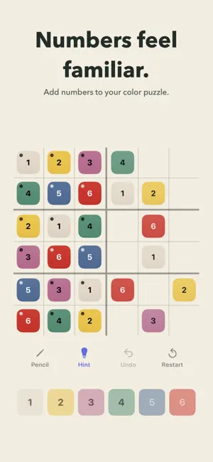 MiniHue: Color Mini Sudoku 6x6 screenshot 4