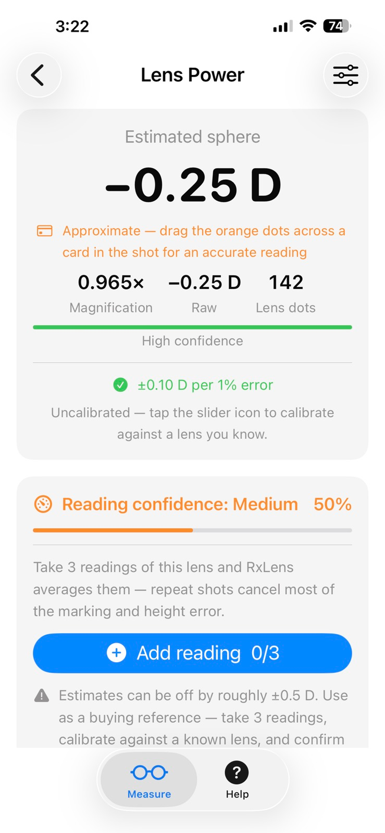 RxLens screenshot 2