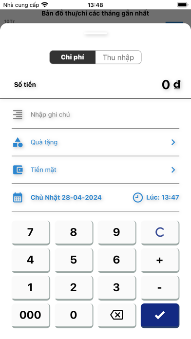 Quản lý thu chi: Sổ thu chi Screenshot