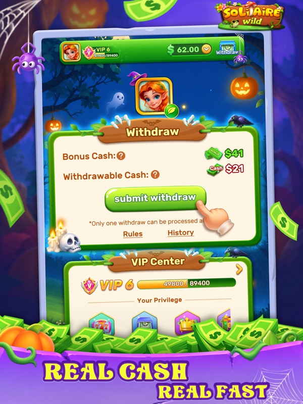 Solitaire Wild:Win Real Cash screenshot 12