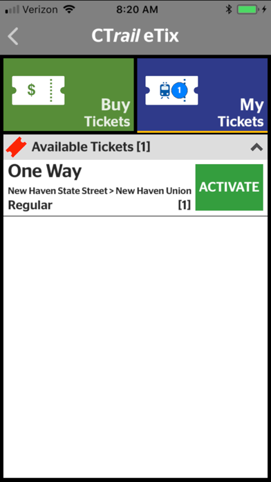 CTrail eTix Screenshot