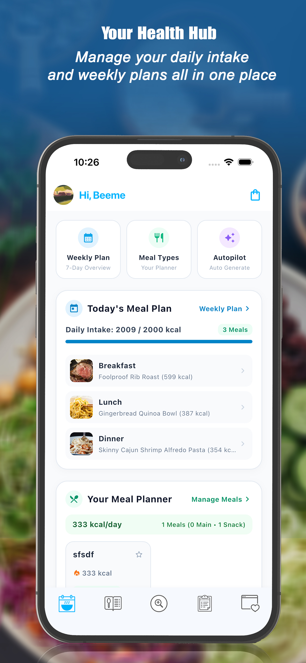 Meal Planner: Calorie & Diet screenshot 4