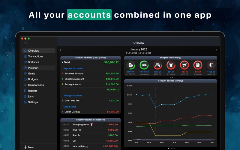 MoneyStats - Budget Planner Screenshot