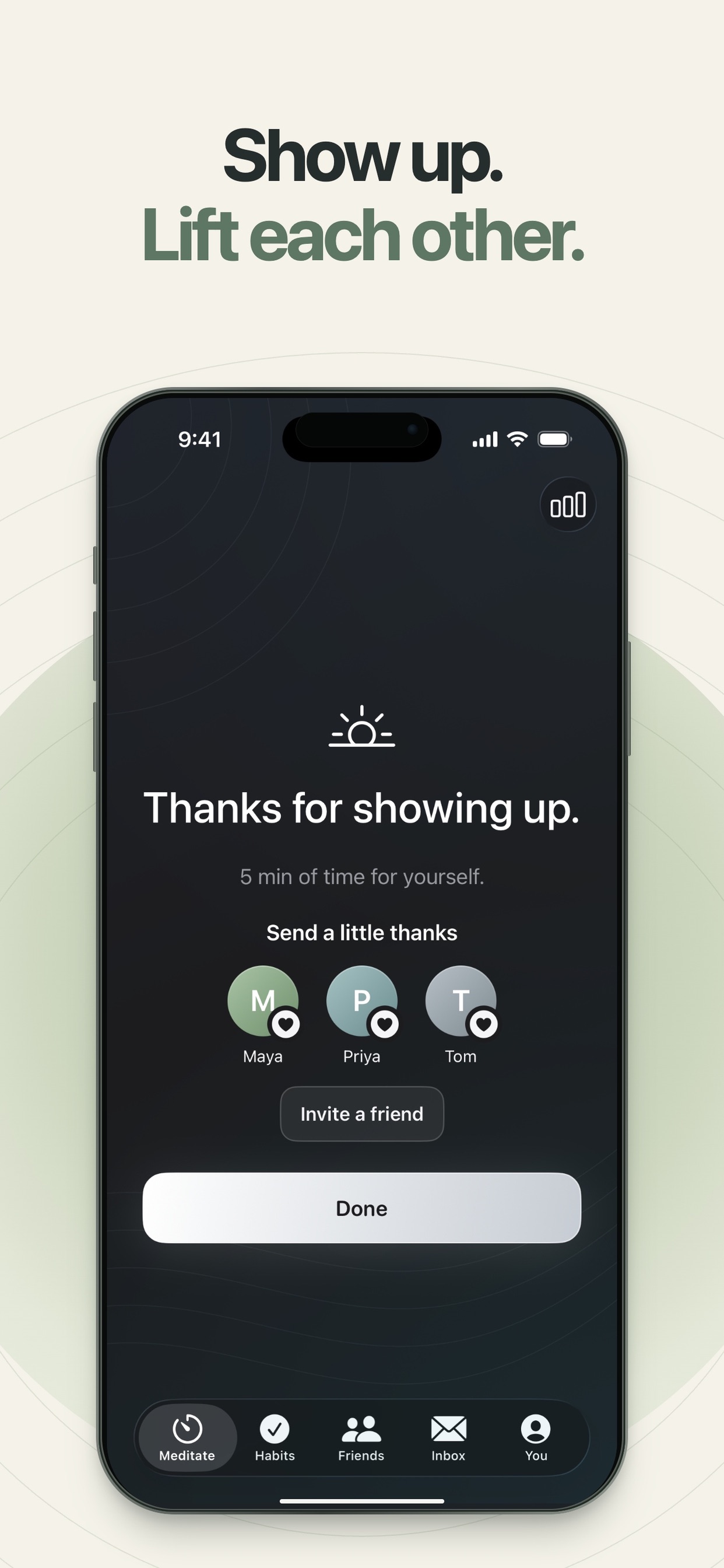 Screenshot 3 of Thanks - Meditation & Habits