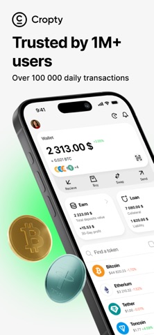 Cropty wallet – Bitcoin & USDT Screenshot 1 of 10