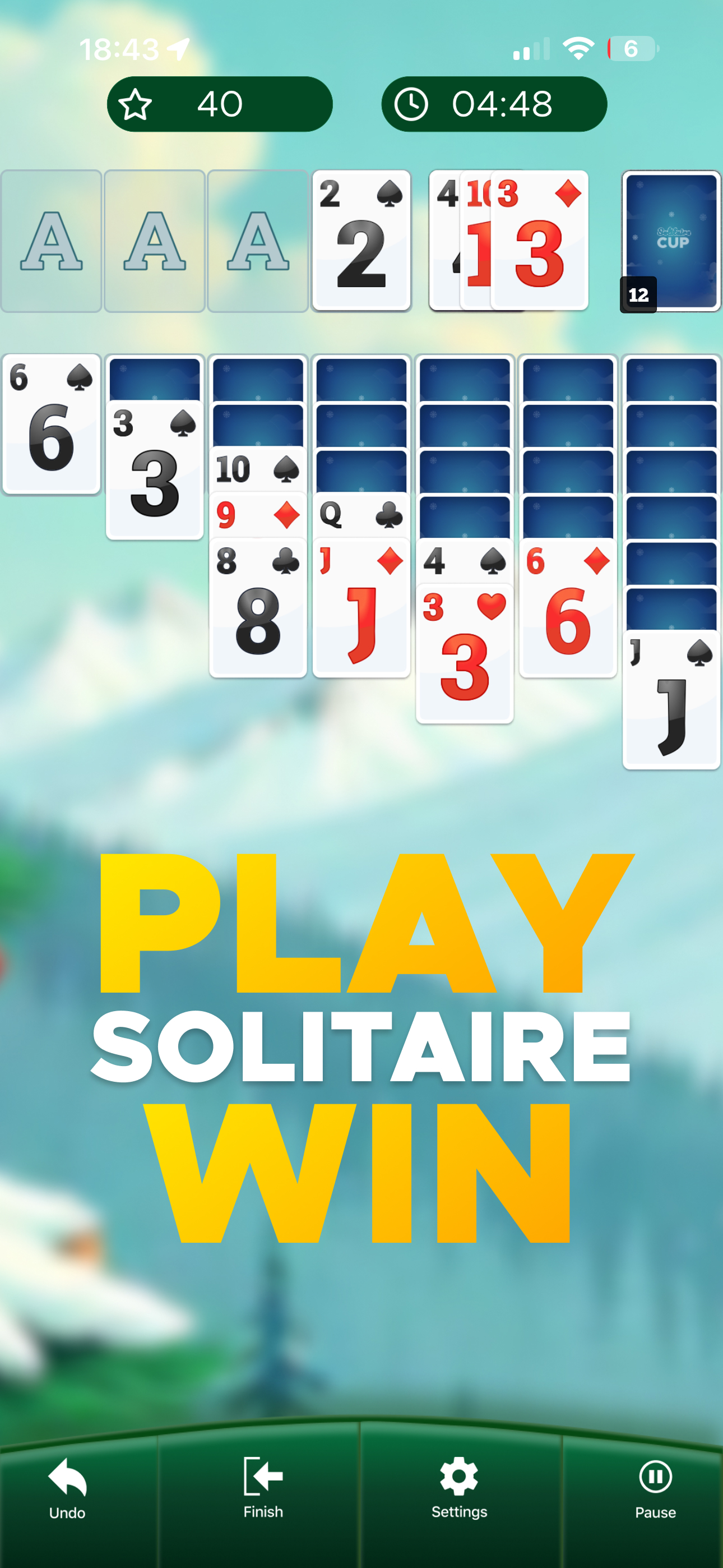 Solitaire Cup: Classic game
