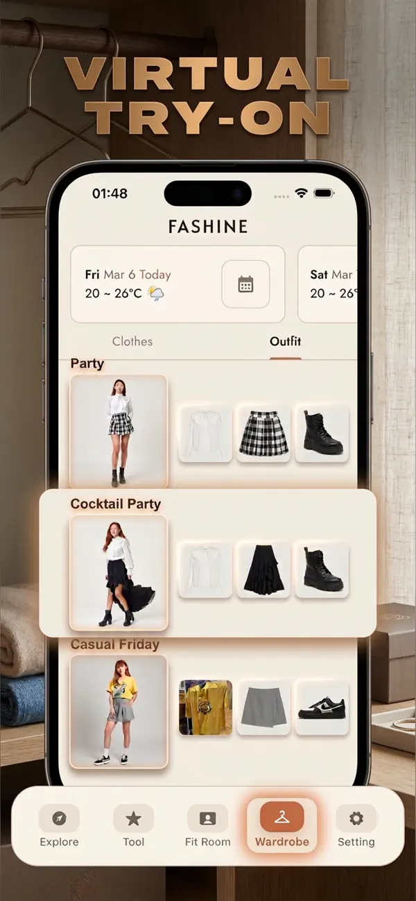 Screenshot #2 pour Fashine - AI Outfit Assistant