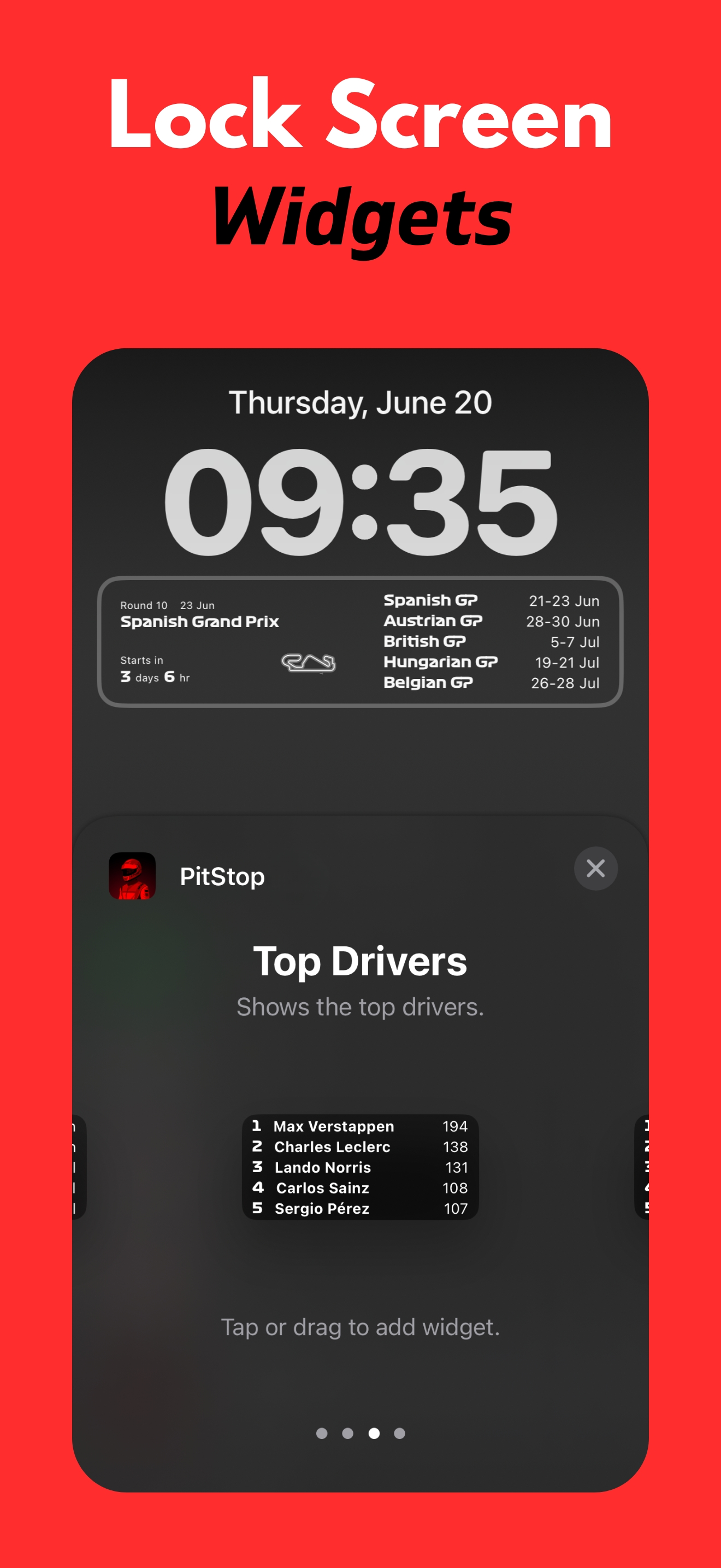 Race Widgets: PitStop Pro