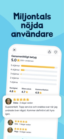 GoMore | Biluthyrning iPhone screenshot 5