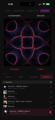 Cymatica：音乐可视化 screenshot