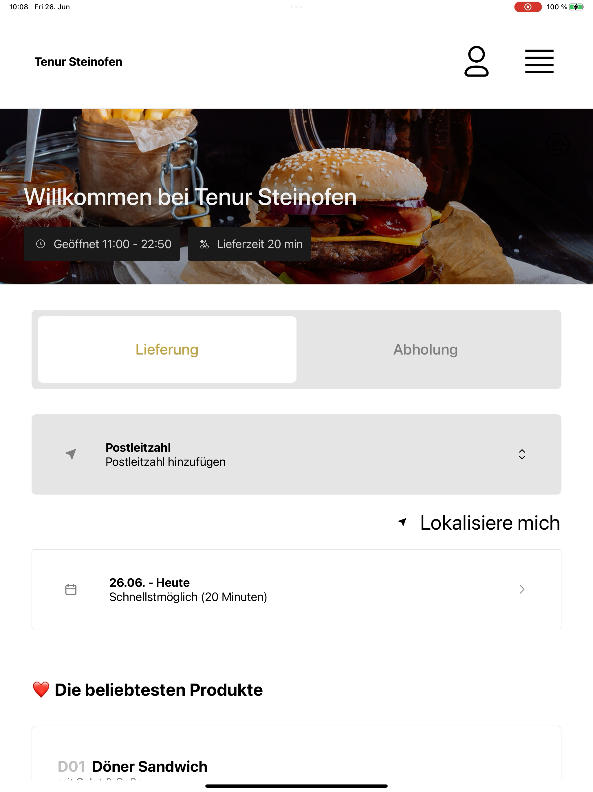 Tenur Steinofen