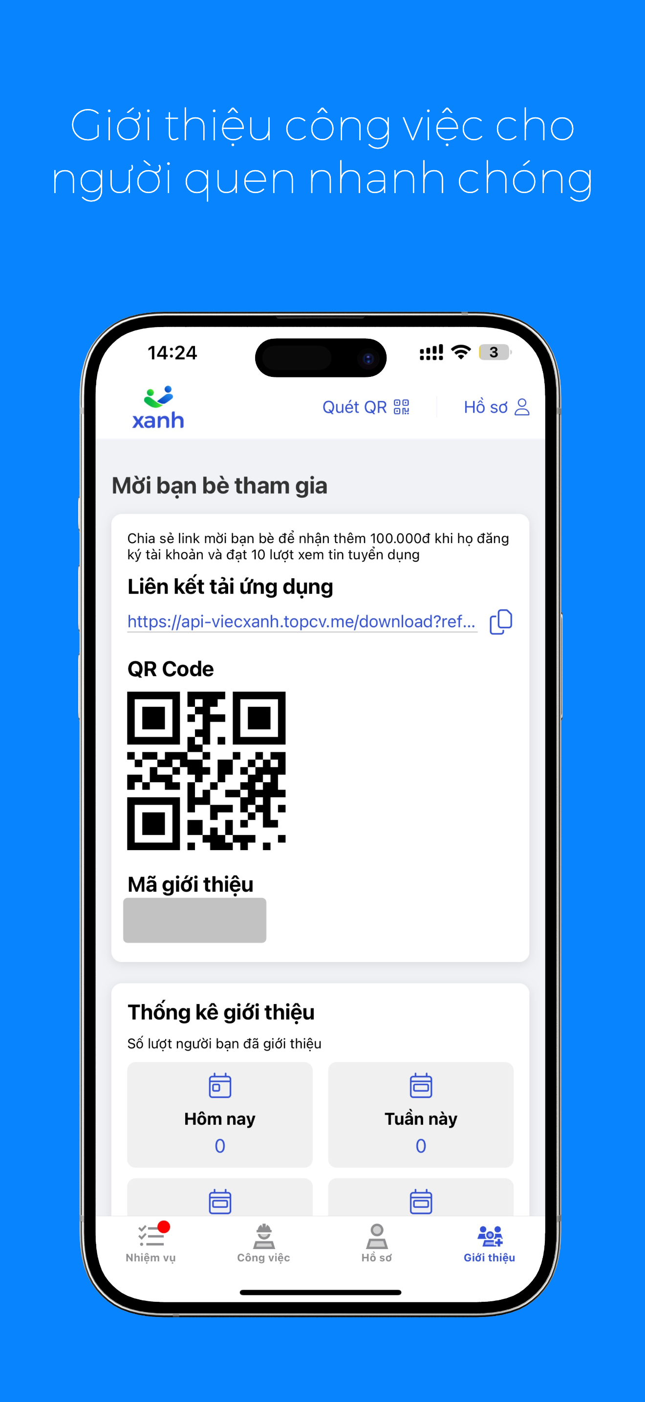 Việc Xanh - Việc làm phổ thông