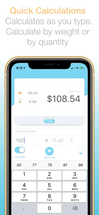 Total Plus:Shopping Calculatorのスクリーンショット（2/5）