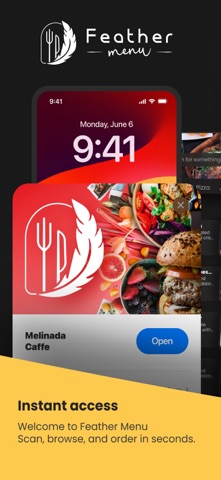 Feather Menu. Screenshot 1 of 3