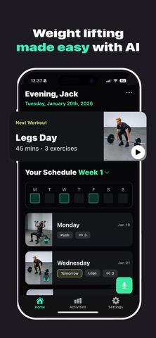 Liftly - Custom Workout Plans Screenshot 1 of 4