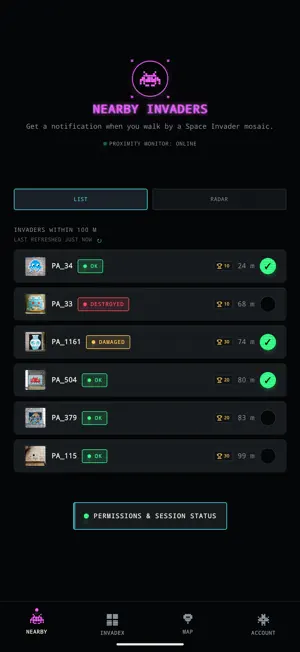 invradar screenshot 1