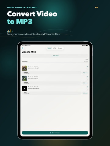 Video to MP3 Converter One iPad screenshot