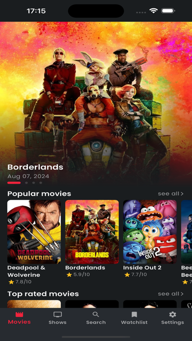 TV Box: Movies & Live TV Guide Screenshot