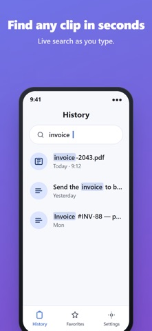 Copy & Clip -Clipboard Manager screenshot