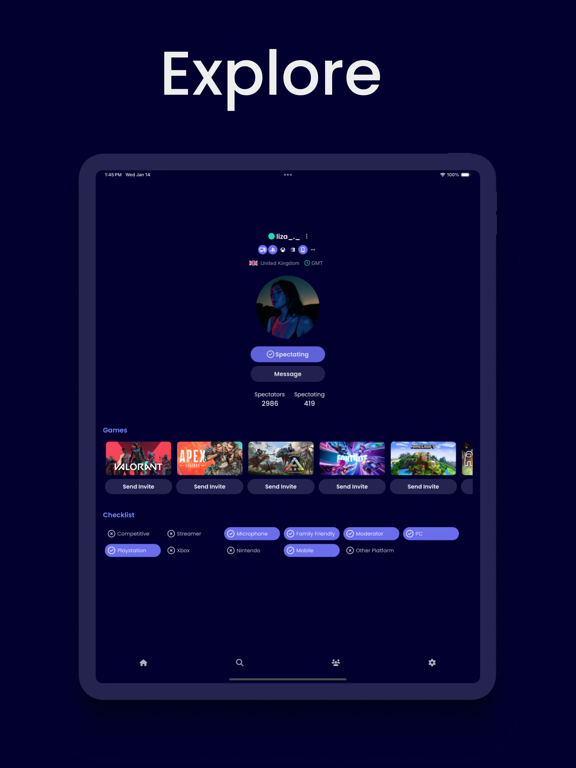 PaxJax iPad screenshot 3 - Social Networking app