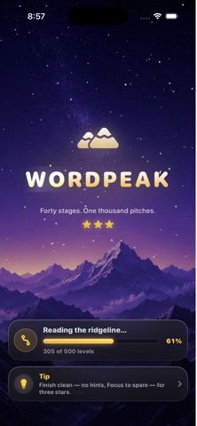 WordPeak - Crosswords Game Screenshot 1 of 7