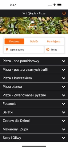W trojkacie - Pizza screenshot