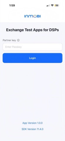 InMobi Exchange Test App Screenshot 1 of 4