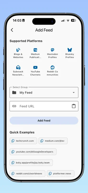 SmartRSS: Lector RSS & Podcast screenshot 5 of 6
