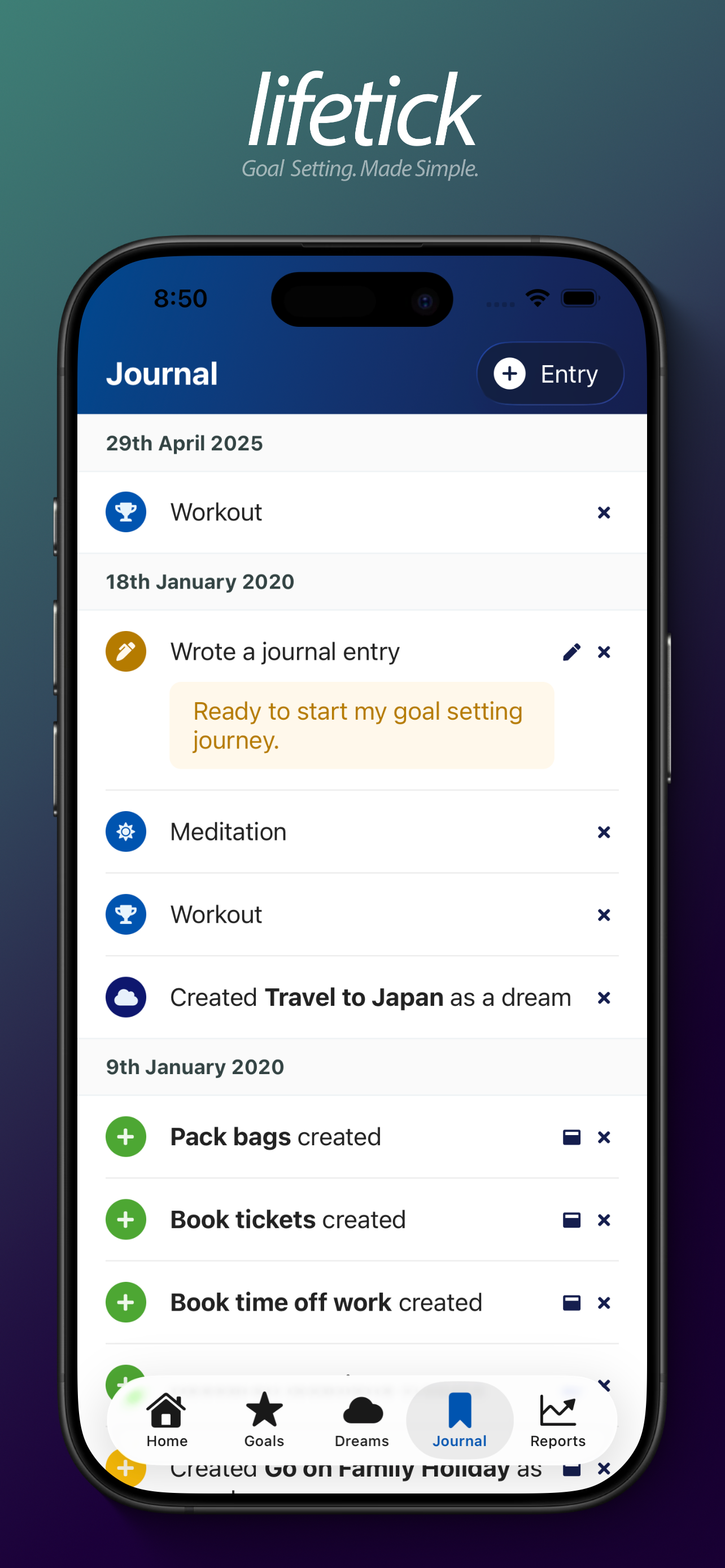 Lifetick - SMART Goal Setting