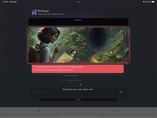 PlotTwyst iPad screenshot 4 - Book app