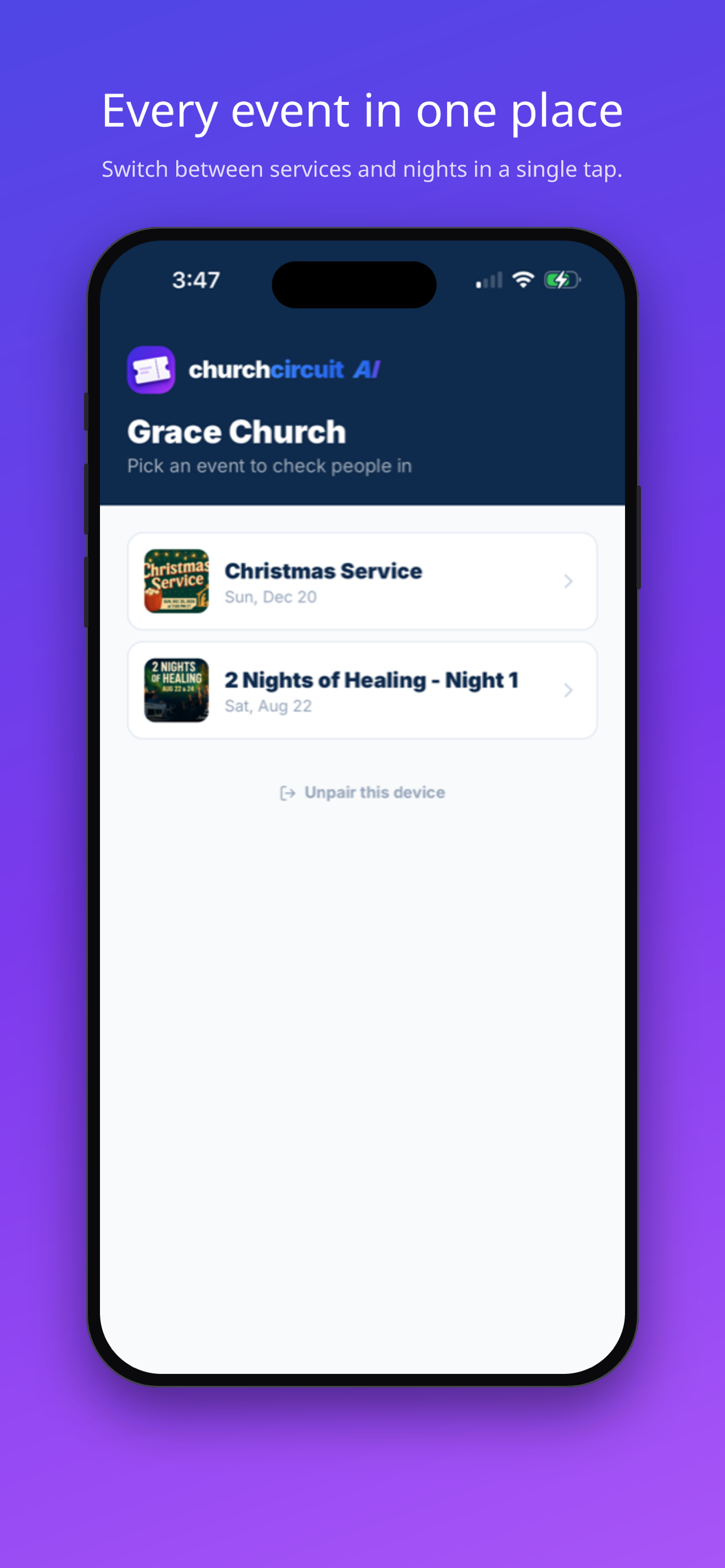 Church Circuit Check-Ins screenshot 2