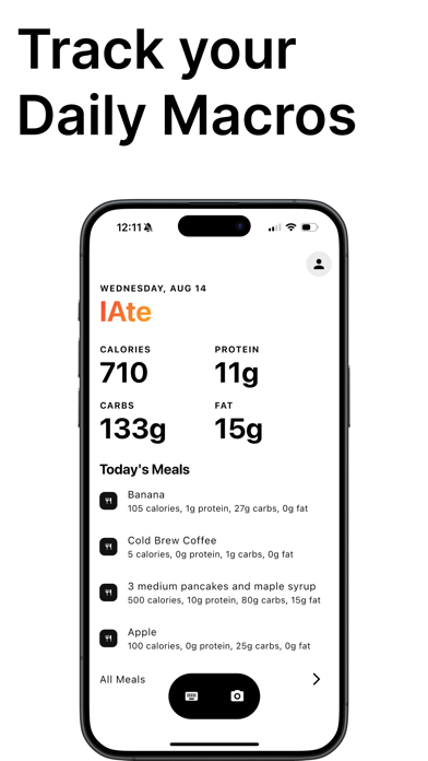 IAte - Food Tracker Screenshot