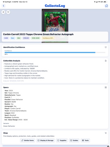 CollectoLog: AI Collector App iPad screenshot