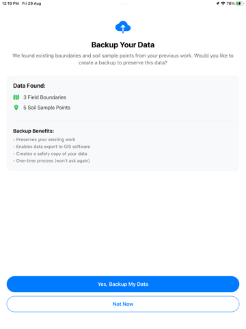 AgIQ iPad screenshot