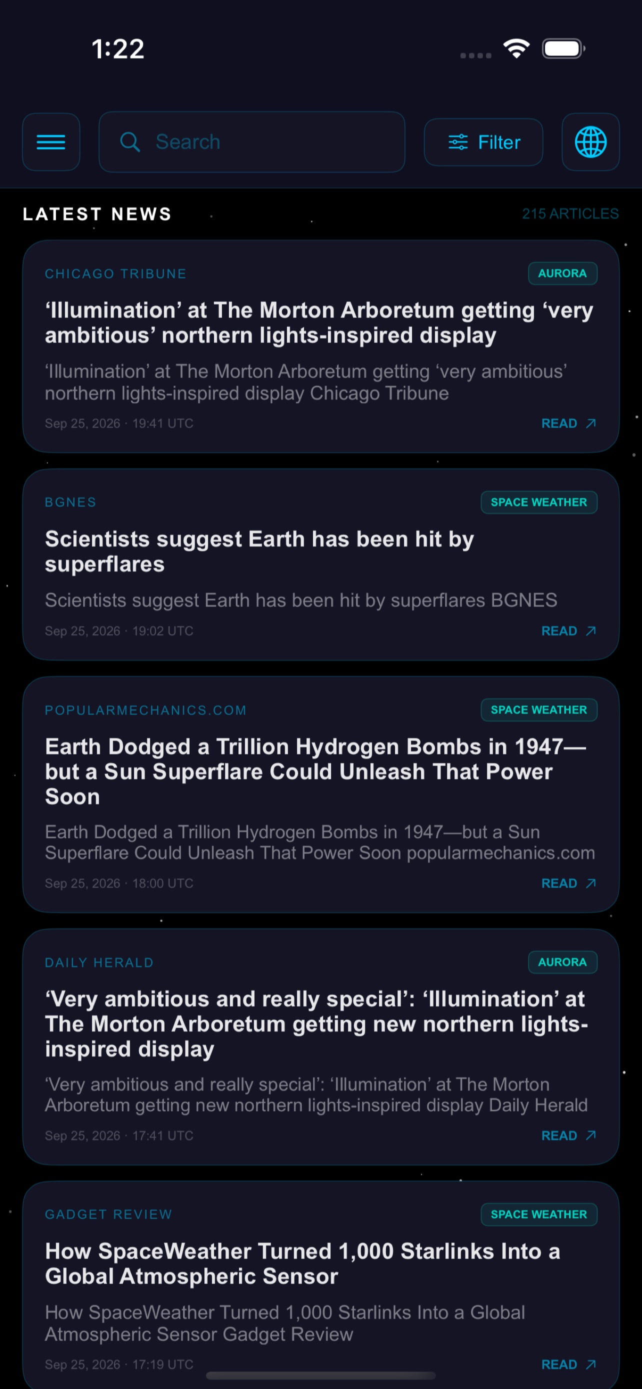 Screenshot 6 of Geo Space Weather