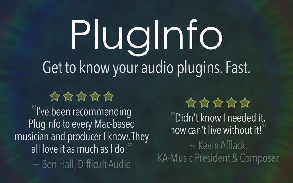 #1. PlugInfo (macOS) 由: ThinkerSnacks LLC