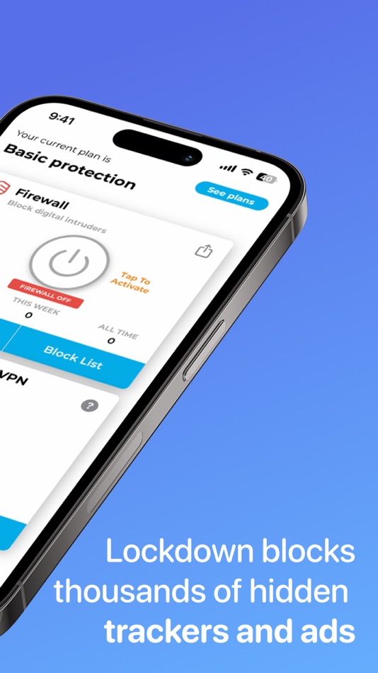 #2. Lockdown Privacy: AdBlock VPN (iOS) 由: CELESTIAN GOLDEN APPS