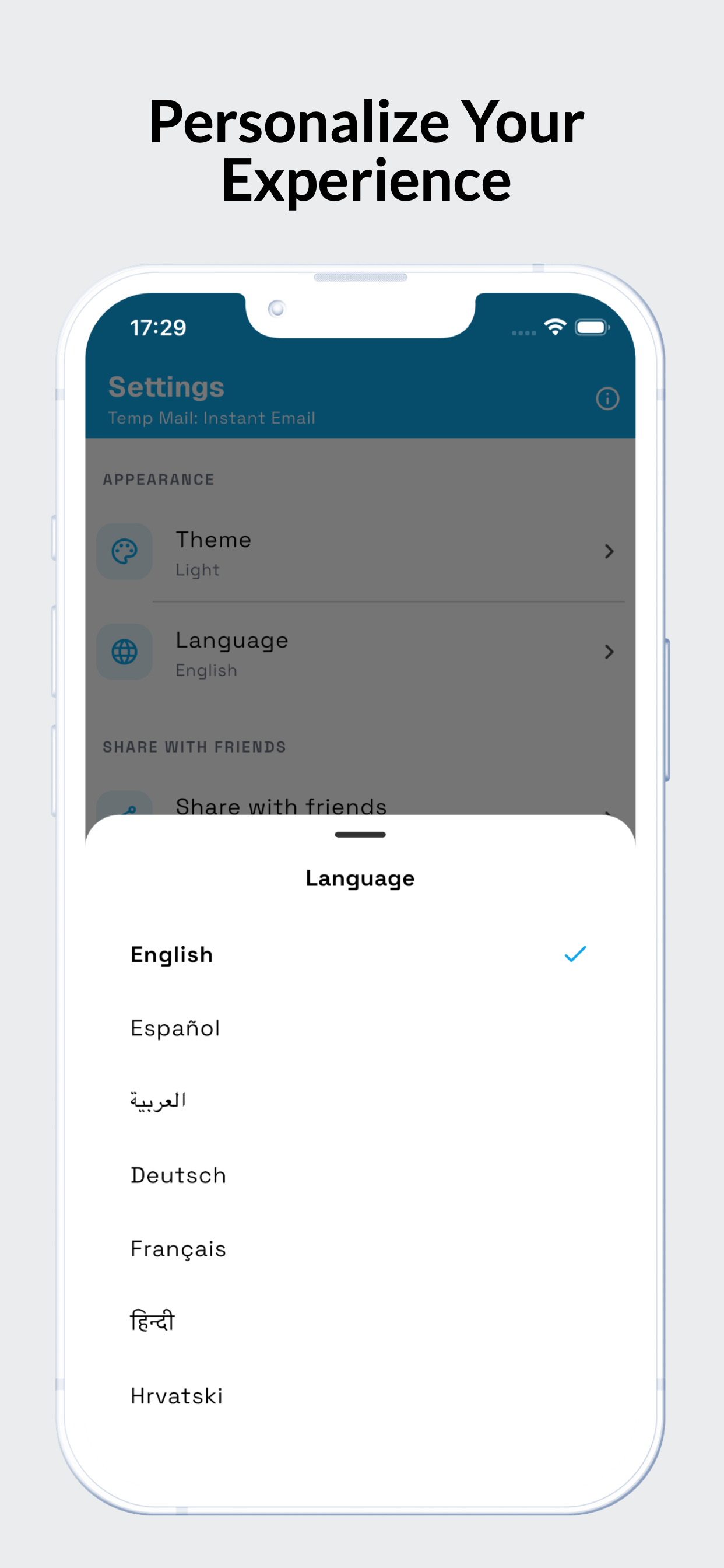 Temp Mail: Instant Email screenshot 5