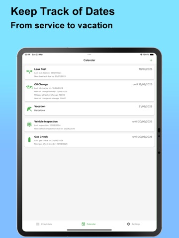 Camping Checker - Checklists iPad screenshot