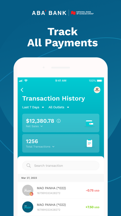 ABA Merchant Screenshot