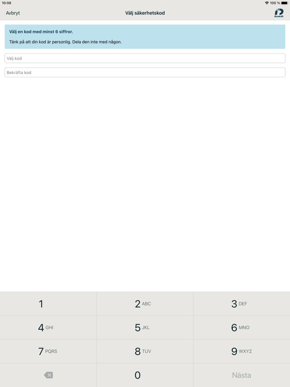 Screenshot #5 pour BankID säkerhetsapp