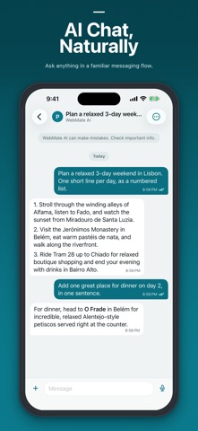 WebMate: AI Chat Screenshot 1 of 5