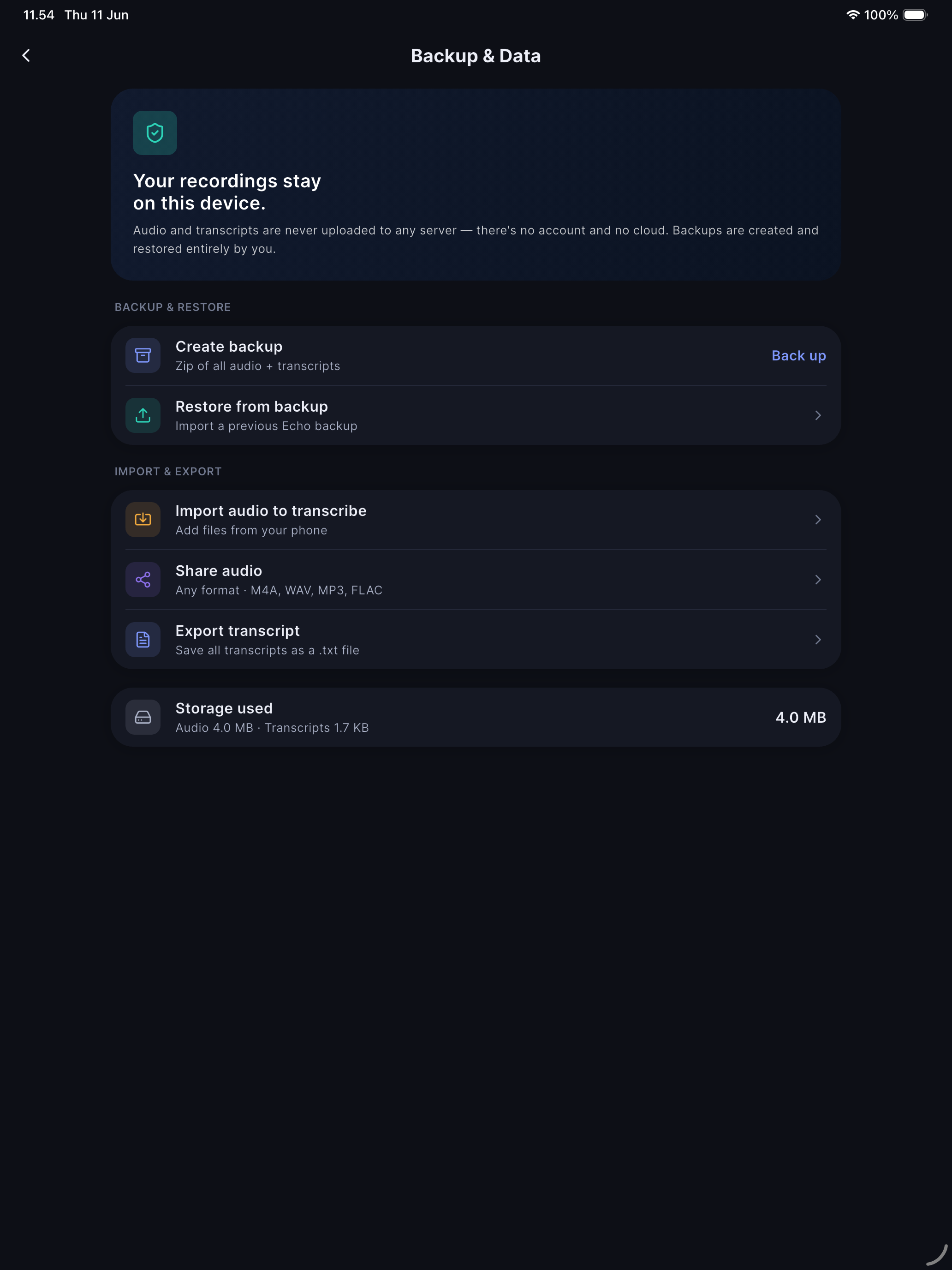 Echo: Voice Recorder screenshot 11