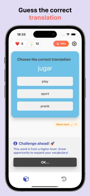 Vocube | Spanish Vocabulary screenshot 1