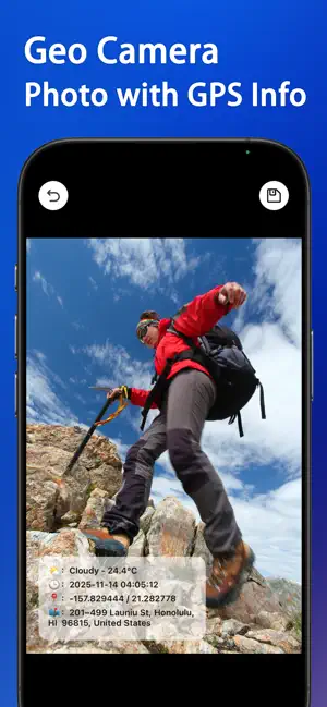 GeoCamera：Photo with GPS Info screenshot 3