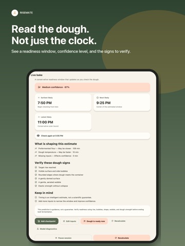 RiseMate: Sourdough Tracker iPad screenshot