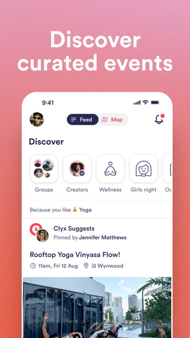 Screenshot #1 pour Clyx: Genuine Friends & Events